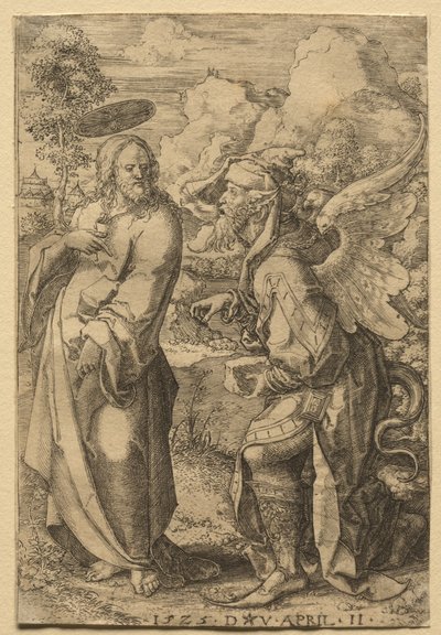 Kristi fristelse, 1525. af Dirk Vellert