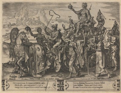 Rigdommens triumf, 1564 af Dirk Volkertsz. Coornhert