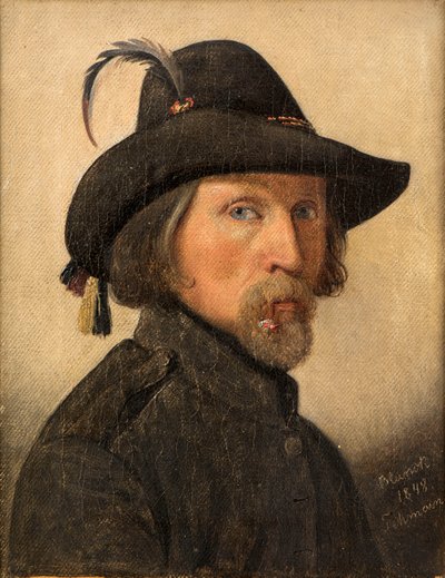 Selvportræt som legionær, 1848. af Ditlev Blunck