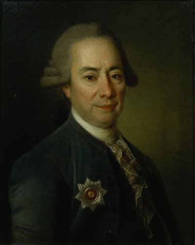 Portræt af Petr Vasilyevich Bakunin 17251786, 1782 af Dmitri Grigorievich Levitsky