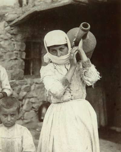 Armensk landspige, Yerevan (s/h-billede) af Dmitri Ivanovich Yermakov