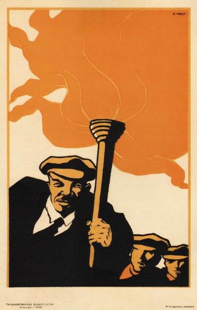 Lenin, 1919 af Dmitriy Stakhievich Moor