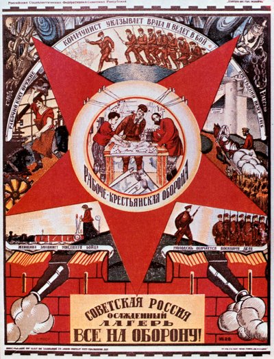 Rusland er en lejr i en belejringsstat, 1919. af Dmitriy Stakhievich Moor