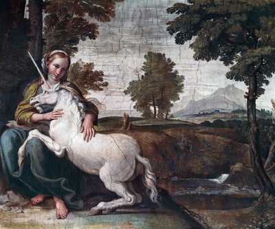 En jomfru med en enhjørning af Domenichino
