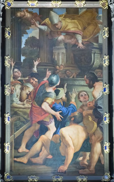 De svagelige ved San Gennaros grav af Domenichino (1581 1641)