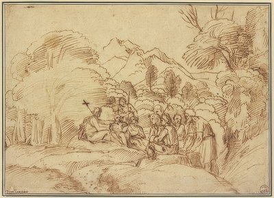 Johannes prædiker i ørkenen af Domenichino
