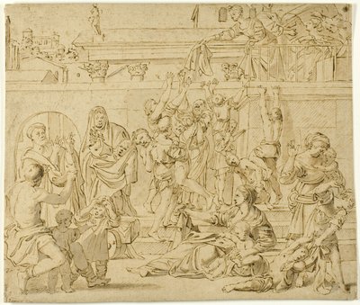 Sankt Cecilia uddeler almisse til de fattige af Domenichino