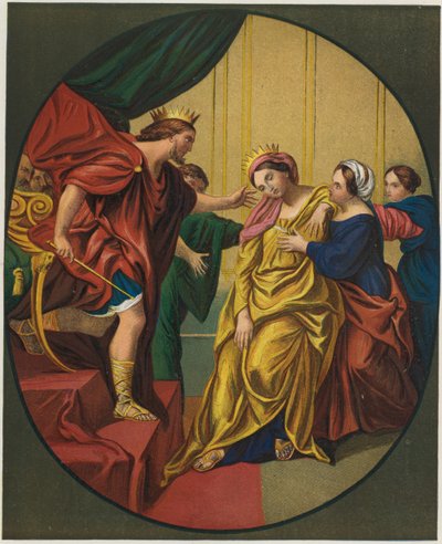 Ester bragte til kong Ahasverus af Domenichino