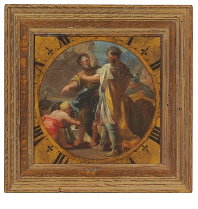 Archimedes demonstrerer sin opfindelse for kong Hieron af Syracuse af Domenico Antonio Vaccaro