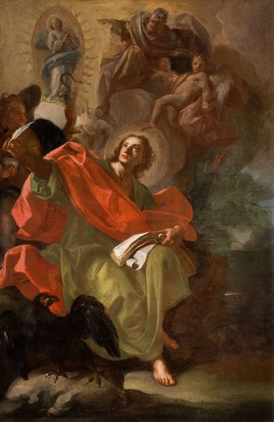 Sankt Johannes den guddommelige, 1710. af Domenico Antonio Vaccaro