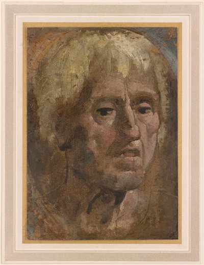 Beccafumi - Hoved af en gammel mand med åben mund, 1535 af Domenico Beccafumi