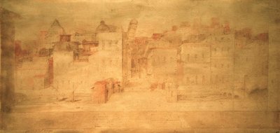 D.Beccafumi, teaterperspektiv med Pisa af Domenico Beccafumi