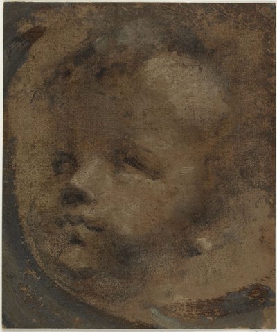 Hovedet af en putto af Domenico Beccafumi