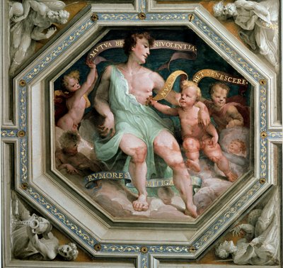 Gensidig velvilje eller overensstemmelse (Reciproque velvilje eller overensstemmelse). Maleri af Domenico Beccafumi (1486-1551) af Domenico Beccafumi