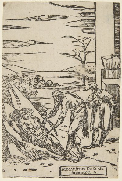 »Barberen«, fra serien »Metallernes alkymistiske egenskaber« af Domenico Beccafumi