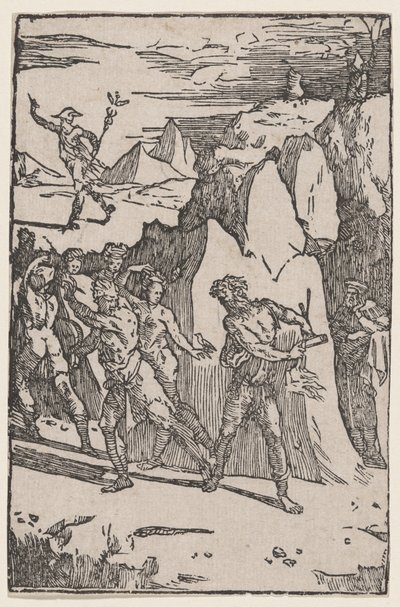 Metallerne, der flygter fra Vulcan af Domenico Beccafumi