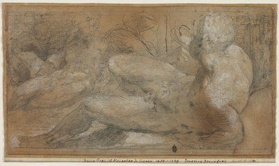 Tre mandlige nøgenbilleder, ca. 1540-1547. af Domenico Beccafumi