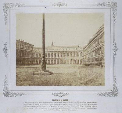 Piazza San Marco, ca. 1855 af Domenico Bresolin