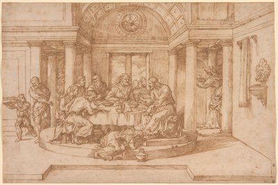 Kristus i farisæeren Simons hus af Domenico Campagnola