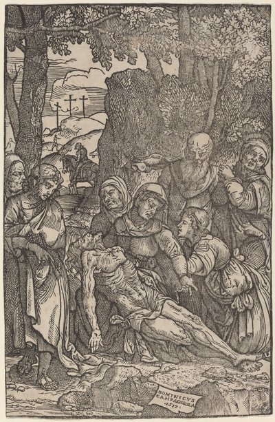Kristi klagesang af Domenico Campagnola