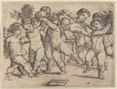 Tolv børn danser af Domenico Campagnola