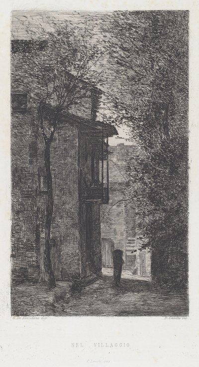 I landsbyen [I landsbyen] af Domenico Casella, after Serafin de Avendano