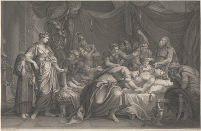 Andromache begræder Hectors død af Domenico Cunego
