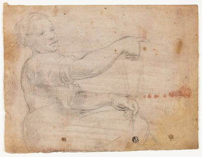 Siddende pige af Domenico Fiasella