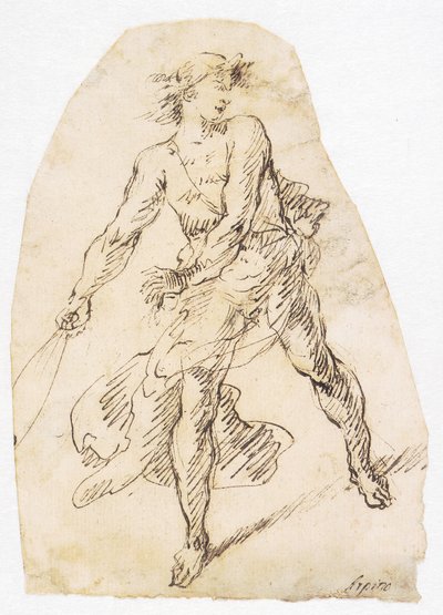 Danish: David med slyngen af Domenico Gargiulo