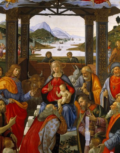 Tilbedelse af Magi af Domenico Ghirlandaio