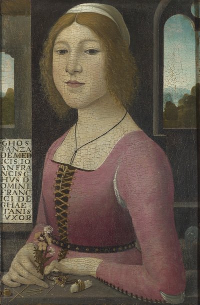 Costanza Caetani, ca 1485 af Domenico, Ghirlandaio