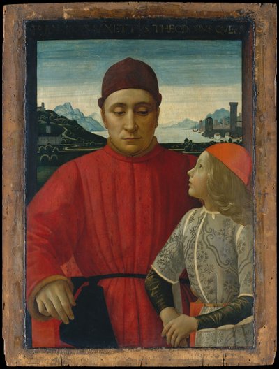 Francesco Sassetti 1421-1490 og hans søn Teodoro, ca. 1488. af Domenico Ghirlandaio