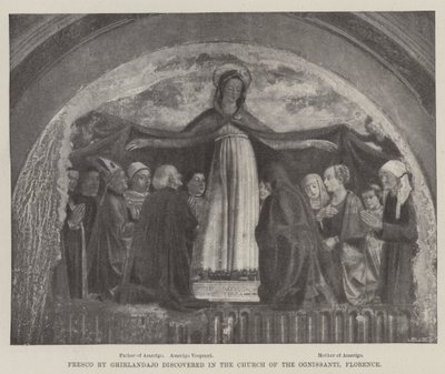 Fresco opdaget i Ognissanti-kirken, Firenze af Domenico Ghirlandaio