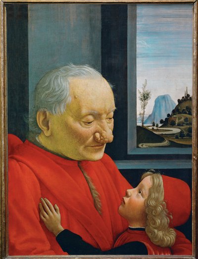 Portræt af en gammel mand og en ung dreng - ... af Domenico Ghirlandaio