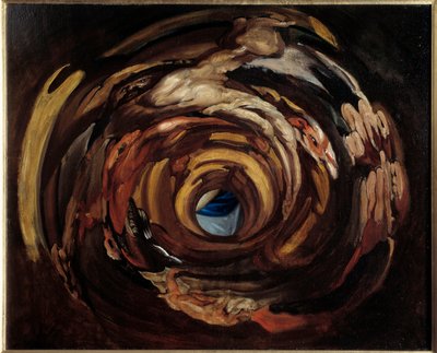 Anamorphosis after Elevation of the Cross”” af Peter Paul (Pierre-Paul) Rubens (eller Peter Paul eller Petrus Paulus) (1577-1640)”” Maleri af Domenico Piola (1627-1703) 1600-tallet søn. 0,68x0,83 m Rouen, Musee des Beaux Arts af Domenico I Piola