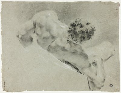 Mandlig nøgen set bagfra af Domenico Maggiotto