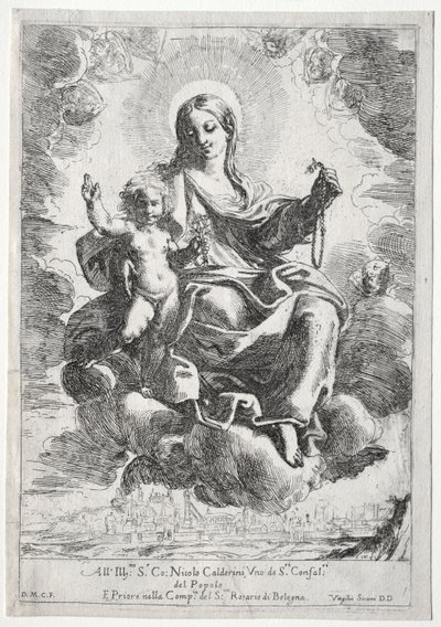 Madonna af rosenkransen. af Domenico Maria Canuti