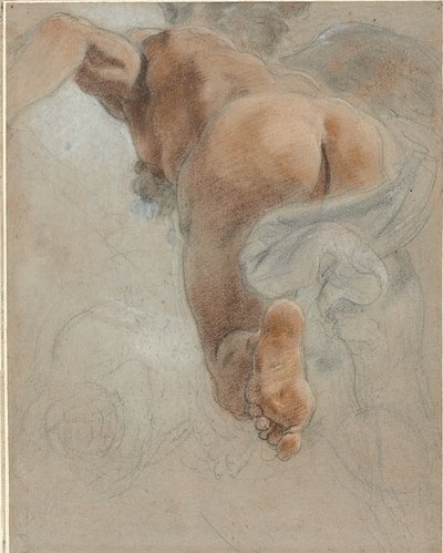 Studie til den allegoriske figur af jordisk harmoni af Domenico Maria Canuti