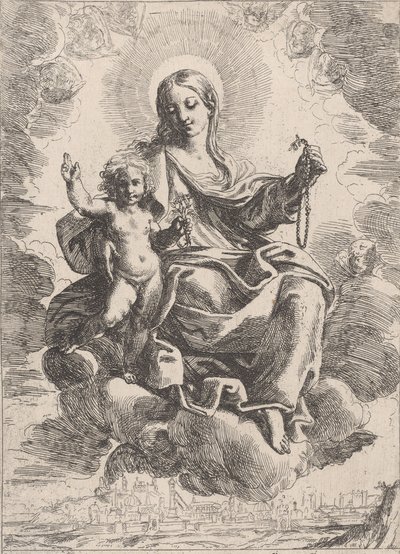 Rosenkransens jomfru, 1645-84. af Domenico Maria Canuti
