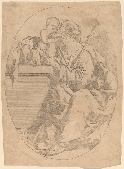 Sankt Josef og Kristusbarnet af Domenico Maria Viani
