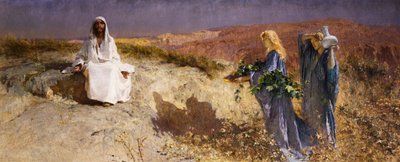 Kristus i ørkenen af Domenico Morelli