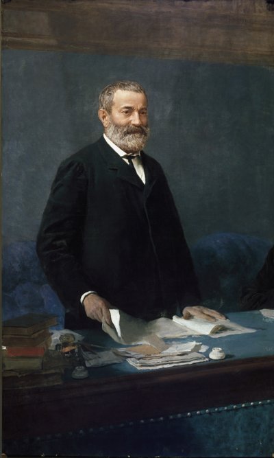 Portræt af Quintino Sella (olie på lærred) af Domenico Morelli