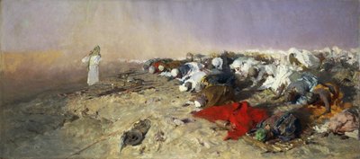 Muhammeds prædiken af Domenico Morelli