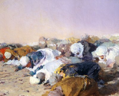 Muhammeds prædiken af Domenico Morelli