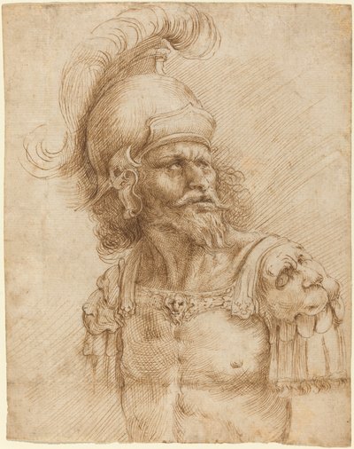En hjelmet soldat af Domenico Peruzzini