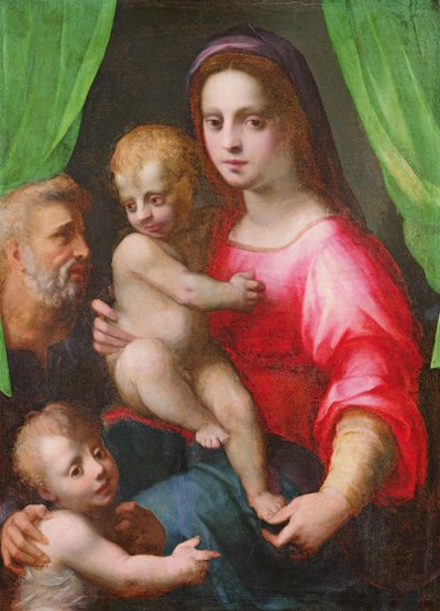 Hellige Familie af Domenico Puligo