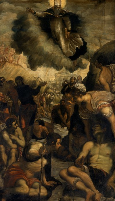 Sankt Augustin helbreder de forkrøblede, ca. 1549 af Domenico Robusti Tintoretto