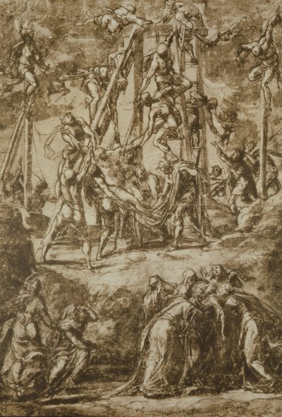Undersøgelse til deponeringen af Domenico Robusti Tintoretto