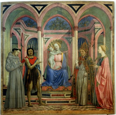 Saint Lucia af Magnoli altertavle, ca 1447 af Domenico Veneziano