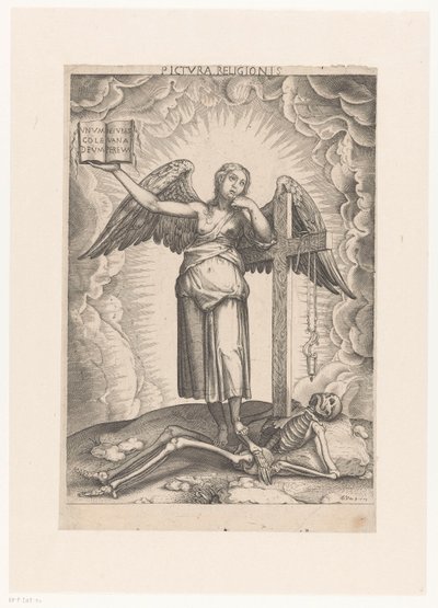 Allegori om tro Pictura religionis (titel på objekt) af Domenico Vito